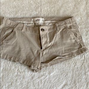 Tan Hollister shorts
